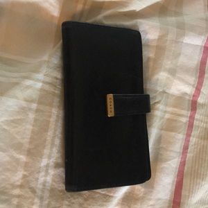 Coach credit card wallet black